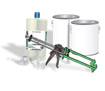 ECP Epoxy and Polyurethane images for crack repair injection